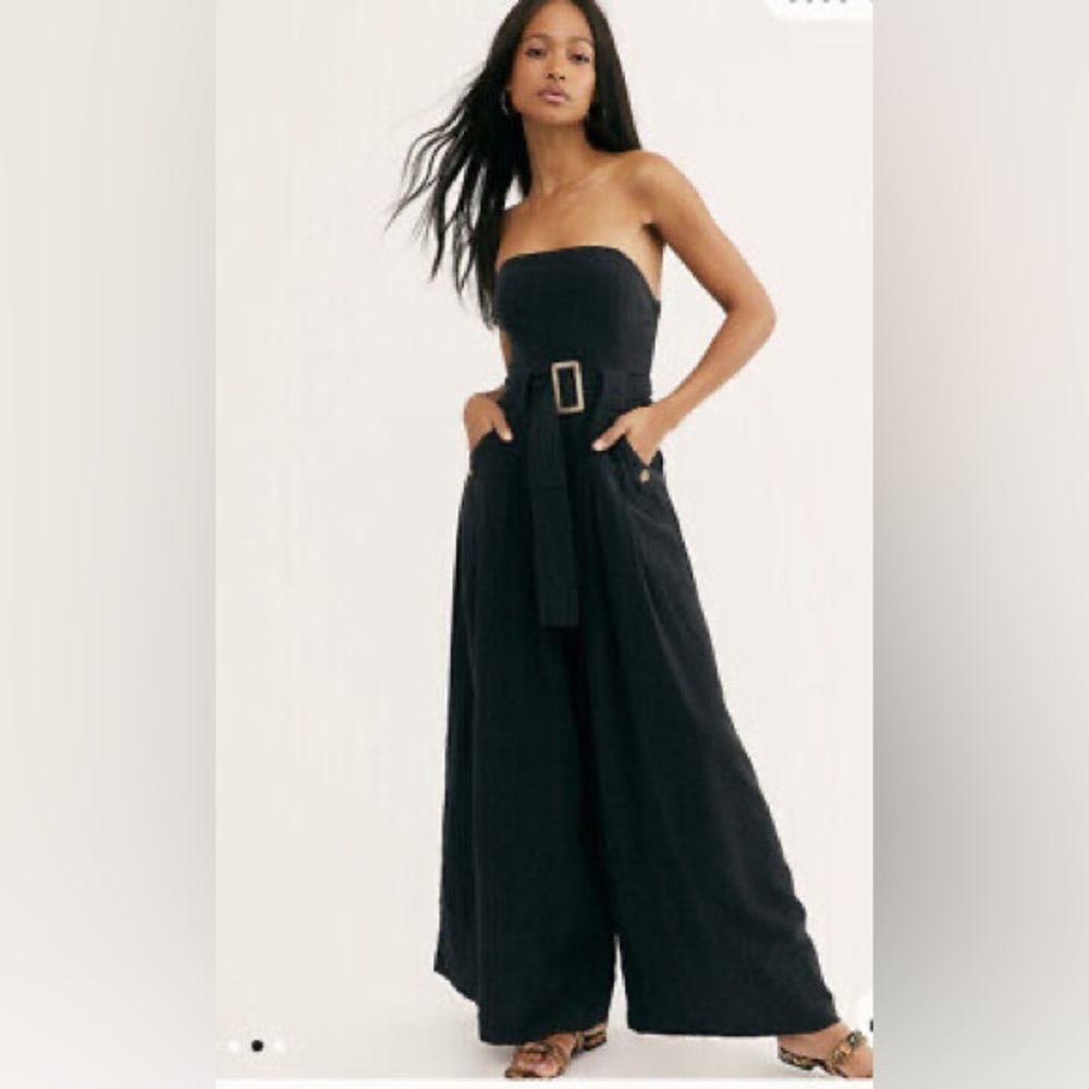 Free People Lucia Strapless Jumpsuit